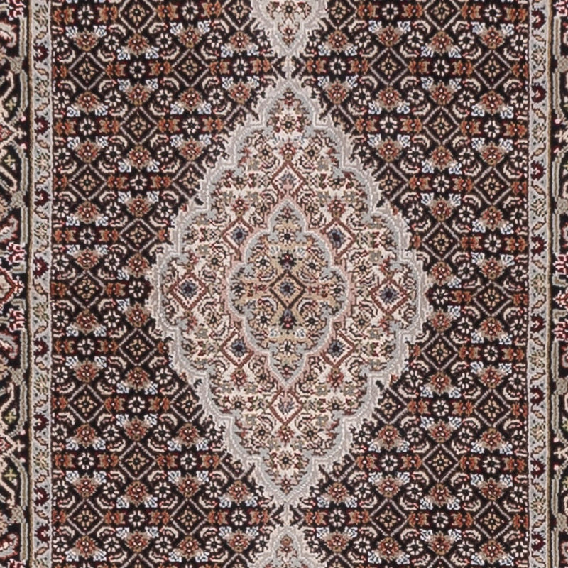 Biegacz Dywan orientalny - Tabriz - 406 x 82 cm - antracyt