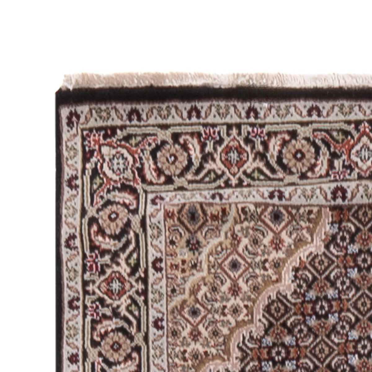 Biegacz Dywan orientalny - Tabriz - 406 x 82 cm - antracyt