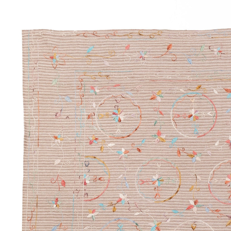 Dywan Kelim - Orientalny - Soumak - 336 x 236 cm - kremowy