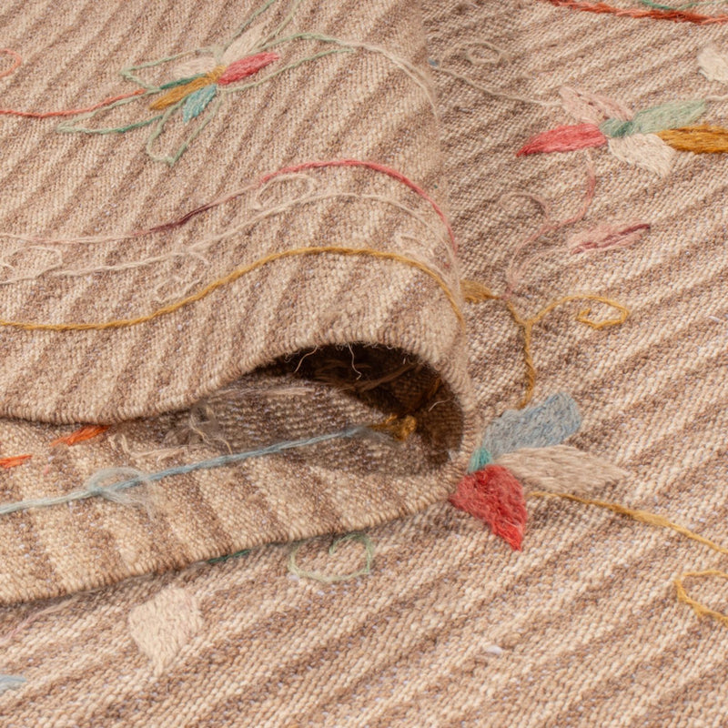 Dywan Kelim - Orientalny - Soumak - 336 x 236 cm - kremowy