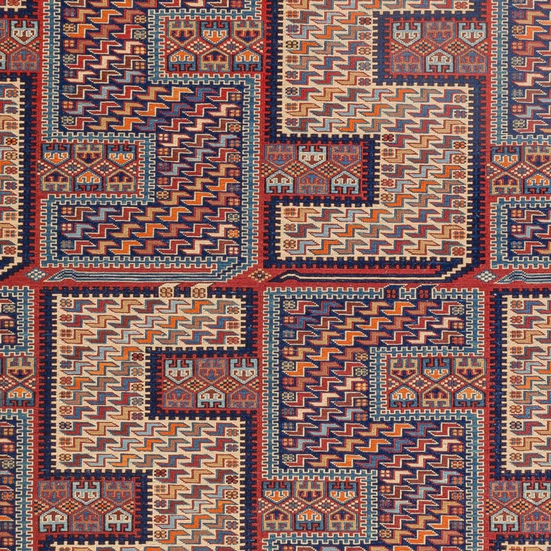 Dywan Kelim - Orientalny - Soumak - 217 x 157 cm - wielokolorowy