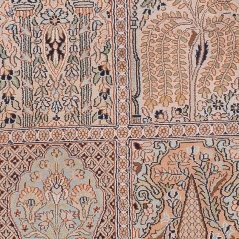Biegacz Jedwabny dywan - Kashmir Silk - 259 x 79 cm - ciemny beż