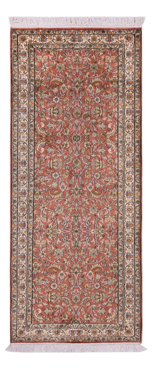 Biegacz Jedwabny dywan - Kashmir Silk - 188 x 78 cm - jasna czerwień