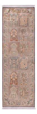 Biegacz Jedwabny dywan - Kashmir Silk - 243 x 80 cm - ciemny beż