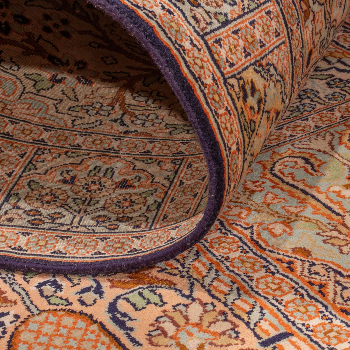 Biegacz Jedwabny dywan - Kashmir Silk - 243 x 80 cm - ciemny beż