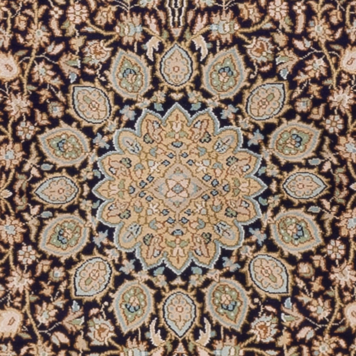 Biegacz Jedwabny dywan - Kashmir Silk - 255 x 81 cm - ciemny beż