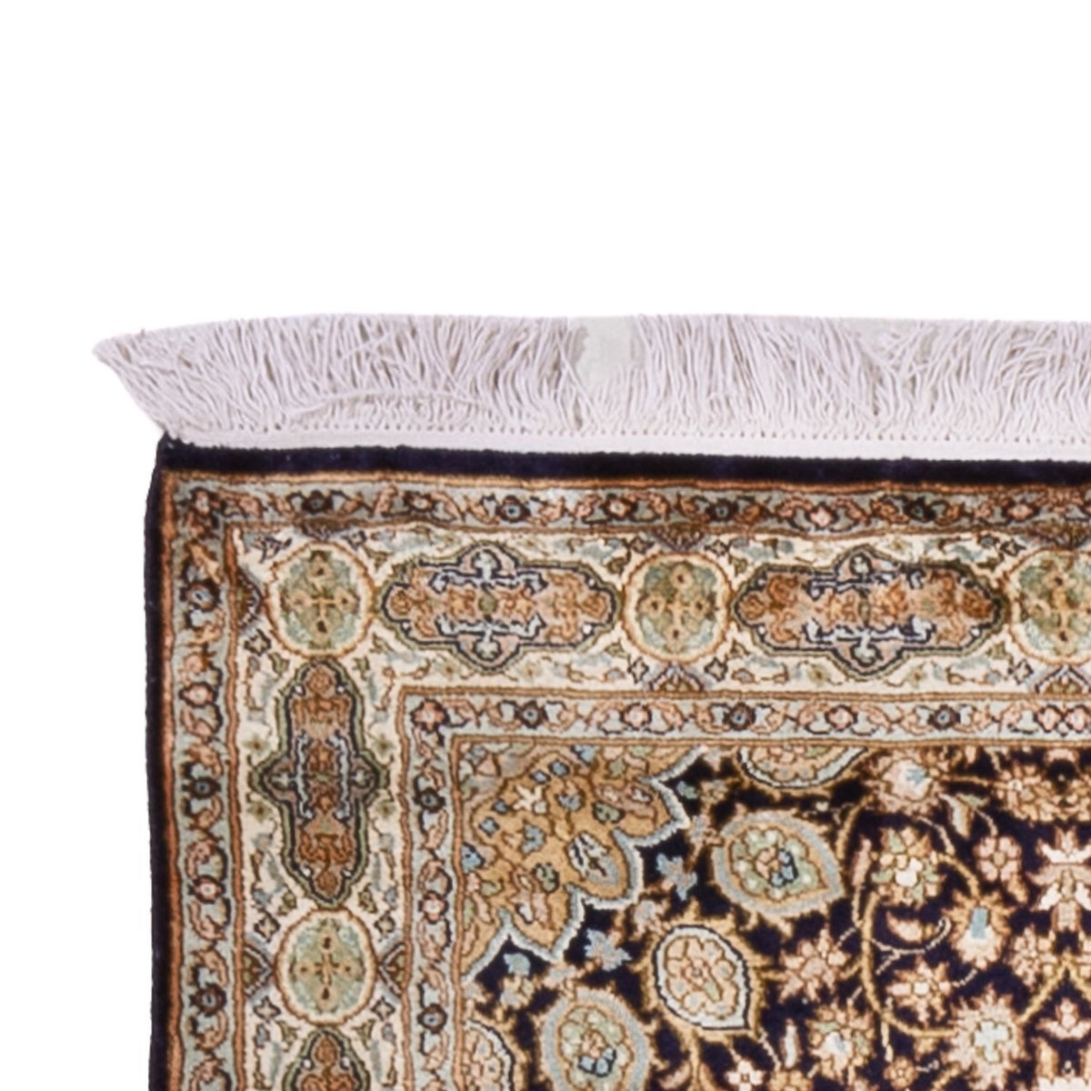 Biegacz Jedwabny dywan - Kashmir Silk - 255 x 81 cm - ciemny beż