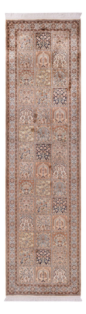 Biegacz Jedwabny dywan - Kashmir Silk - 307 x 81 cm - ciemny beż