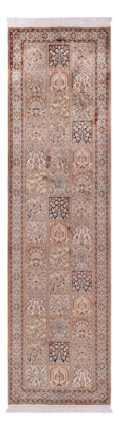 Biegacz Jedwabny dywan - Kashmir Silk - 307 x 81 cm - ciemny beż