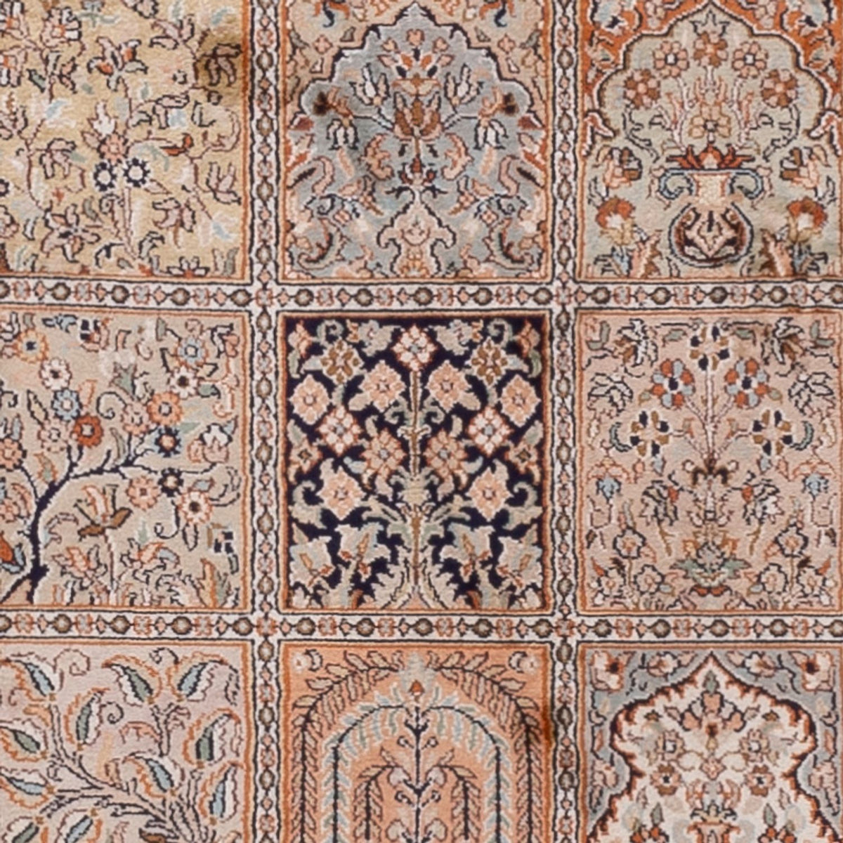 Biegacz Jedwabny dywan - Kashmir Silk - 307 x 81 cm - ciemny beż