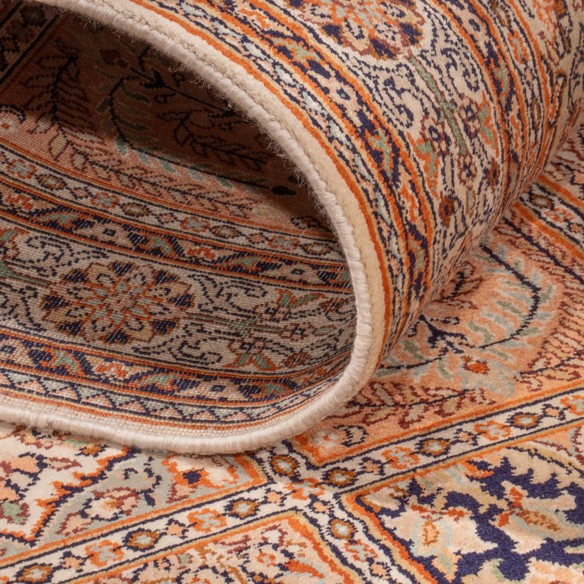Biegacz Jedwabny dywan - Kashmir Silk - 307 x 81 cm - ciemny beż