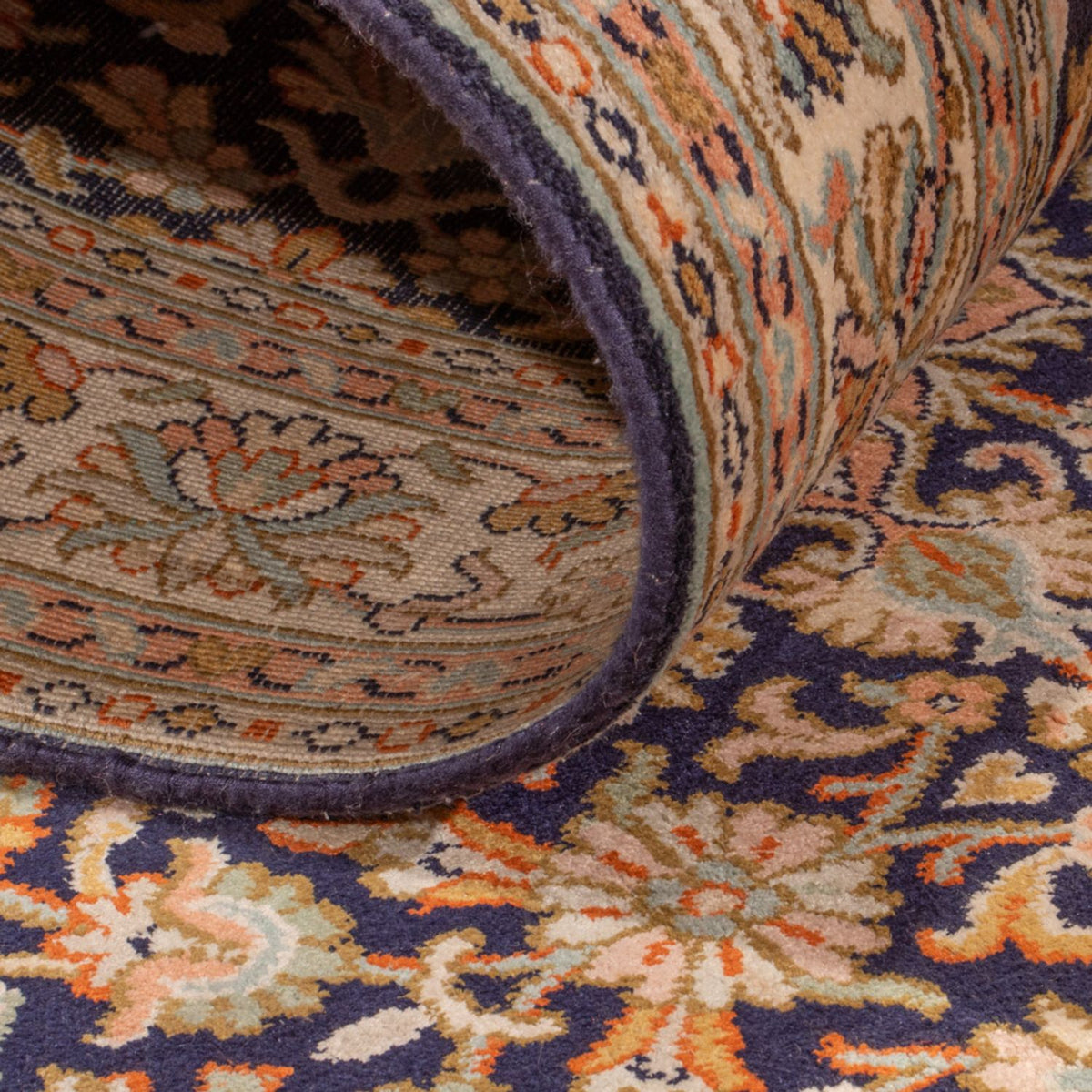 Biegacz Jedwabny dywan - Kashmir Silk - 264 x 76 cm - ciemny beż