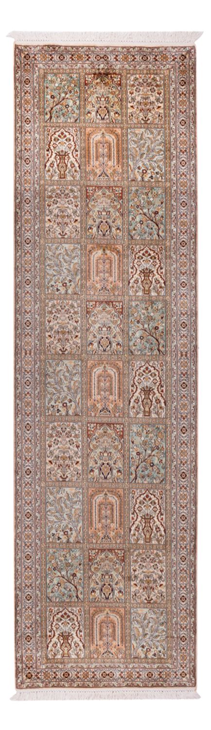 Biegacz Jedwabny dywan - Kashmir Silk - 285 x 80 cm - ciemny beż