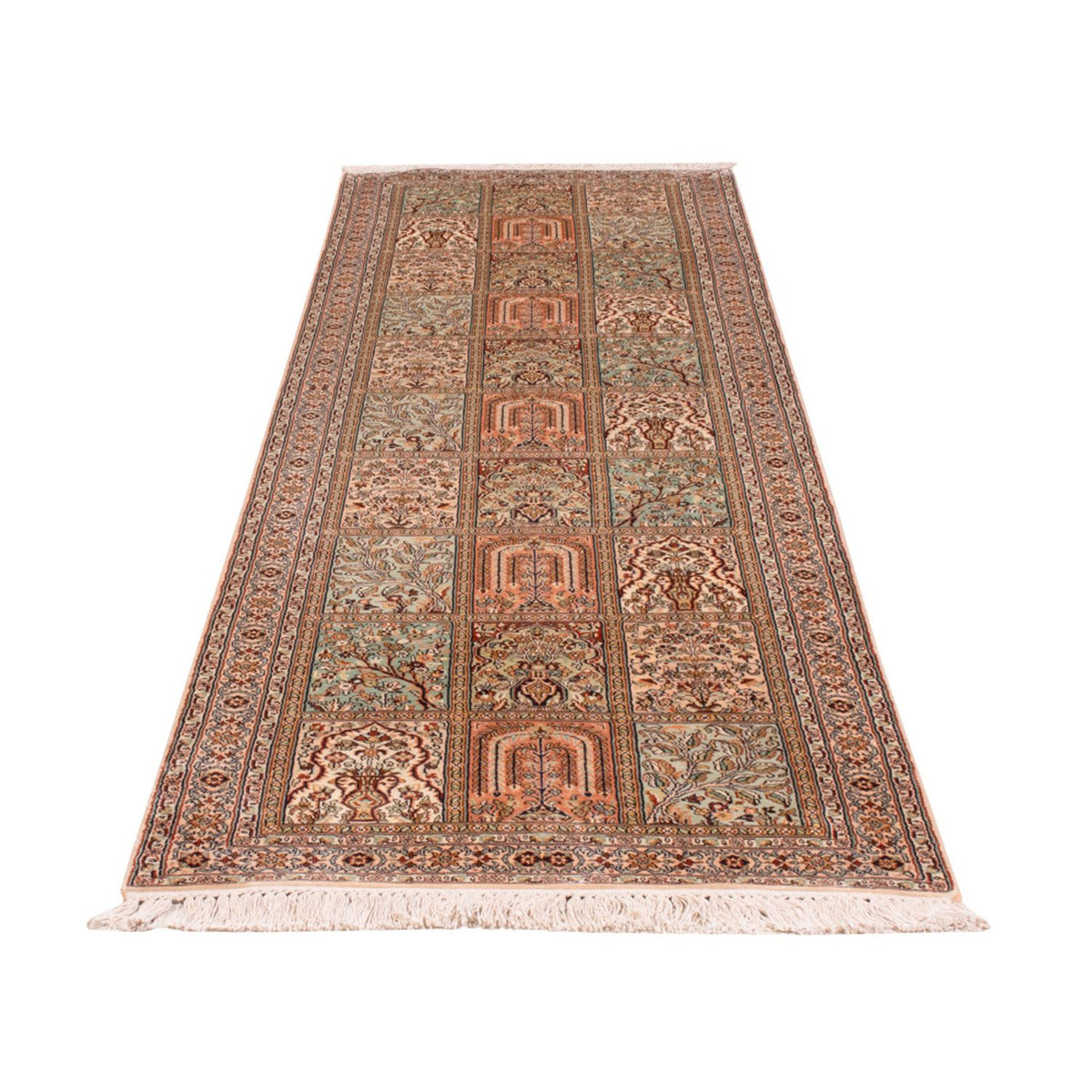 Biegacz Jedwabny dywan - Kashmir Silk - 285 x 80 cm - ciemny beż