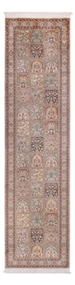 Biegacz Jedwabny dywan - Kashmir Silk - 298 x 77 cm - ciemny beż