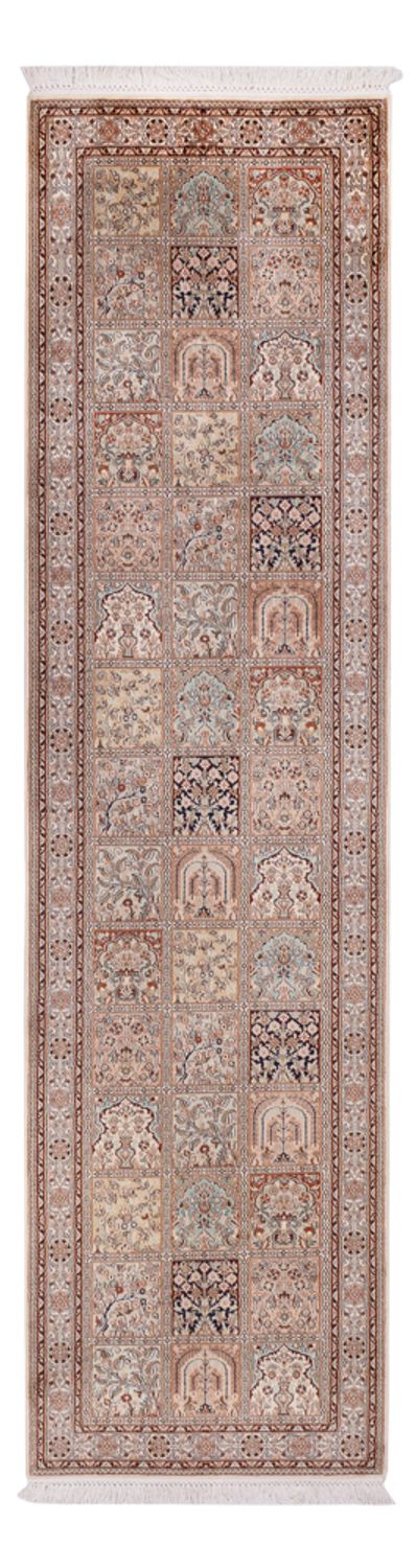 Biegacz Jedwabny dywan - Kashmir Silk - 298 x 77 cm - ciemny beż