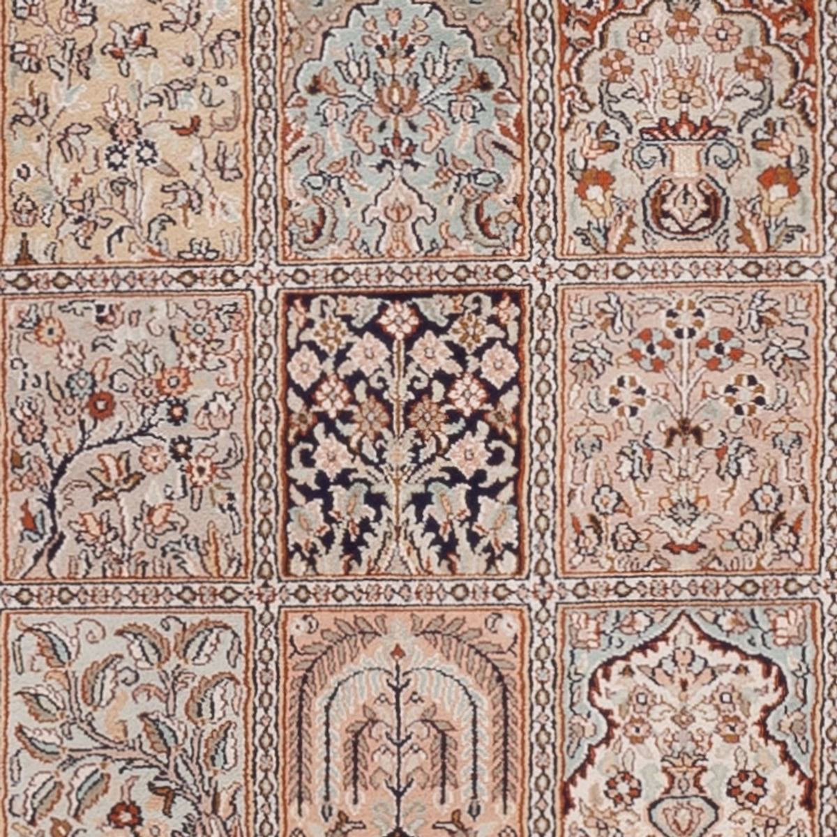 Biegacz Jedwabny dywan - Kashmir Silk - 298 x 77 cm - ciemny beż