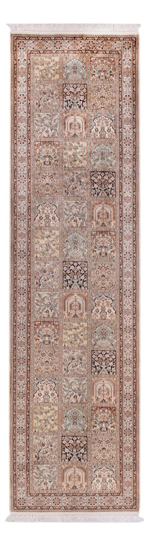 Biegacz Jedwabny dywan - Kashmir Silk - 301 x 79 cm - ciemny beż