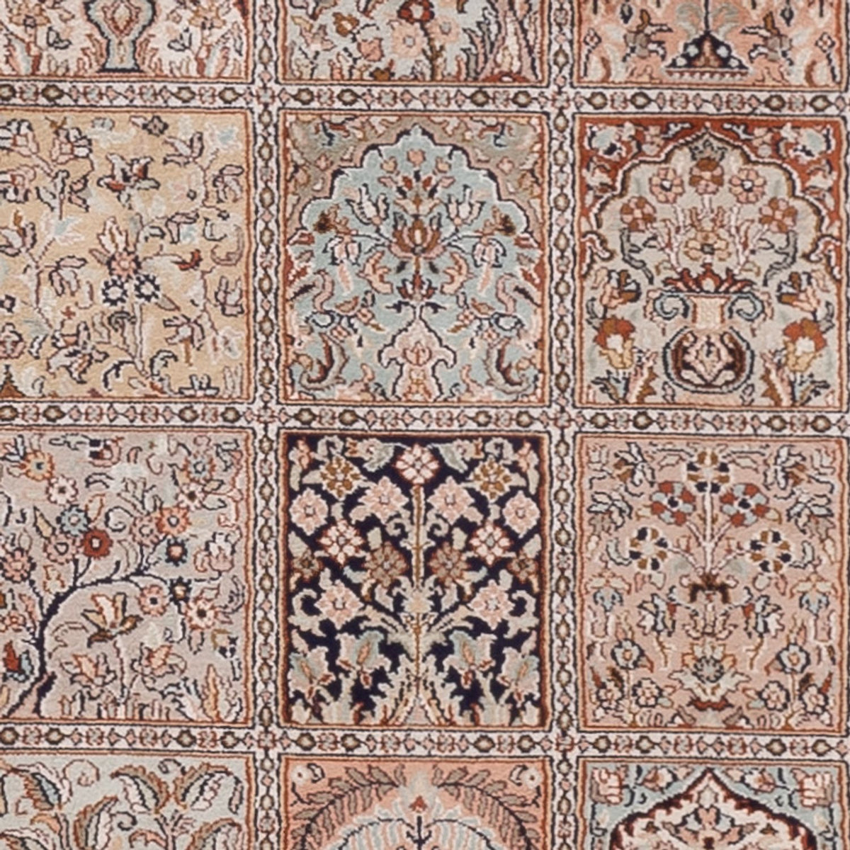Biegacz Jedwabny dywan - Kashmir Silk - 301 x 79 cm - ciemny beż