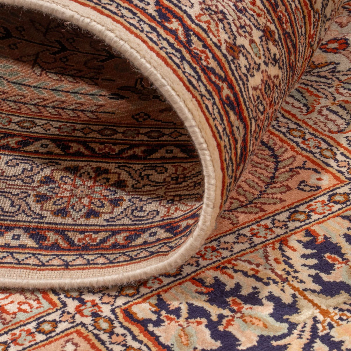 Biegacz Jedwabny dywan - Kashmir Silk - 301 x 79 cm - ciemny beż