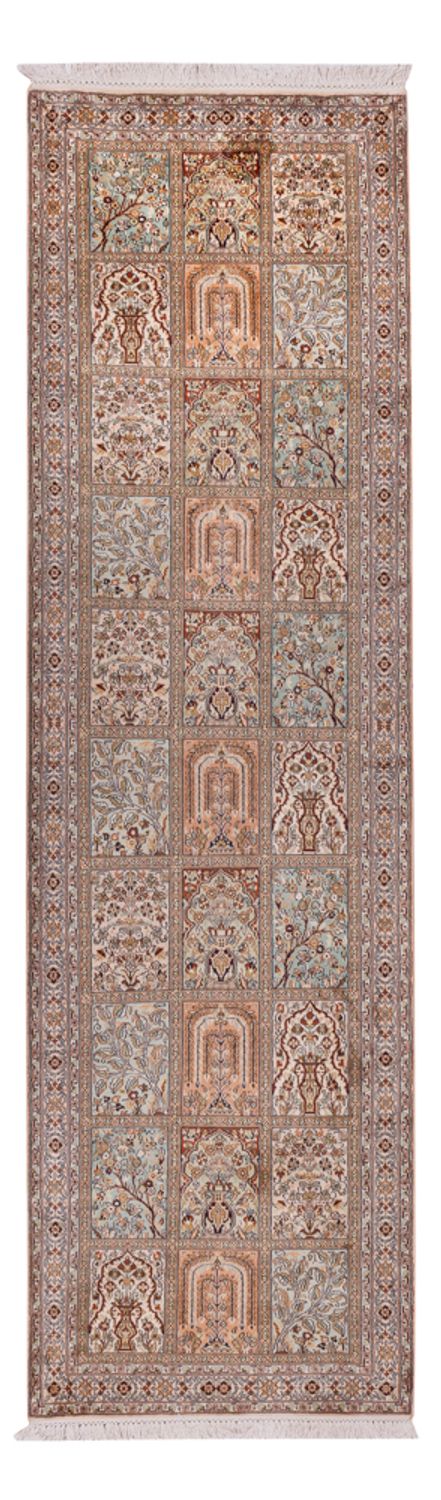 Biegacz Jedwabny dywan - Kashmir Silk - 287 x 80 cm - ciemny beż