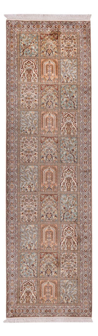 Biegacz Jedwabny dywan - Kashmir Silk - 287 x 80 cm - ciemny beż
