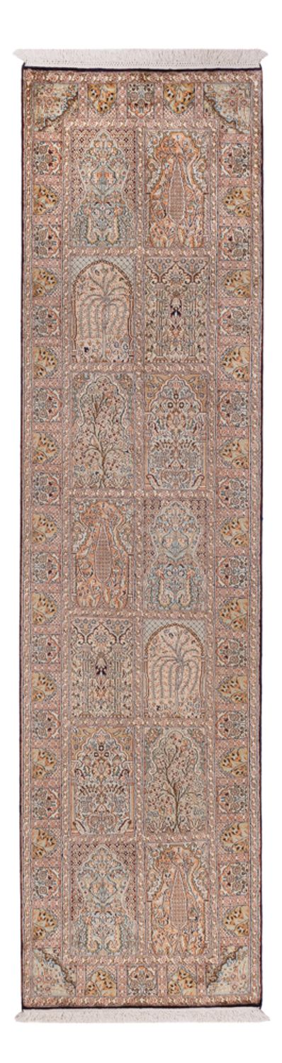 Biegacz Jedwabny dywan - Kashmir Silk - 296 x 77 cm - ciemny beż