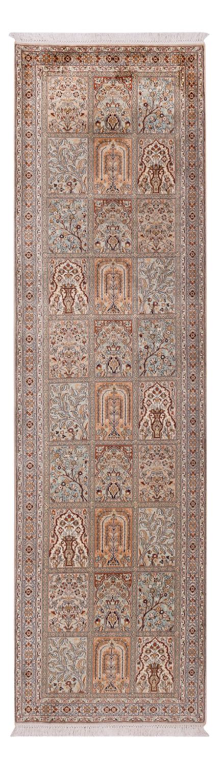 Biegacz Jedwabny dywan - Kashmir Silk - 303 x 81 cm - ciemny beż