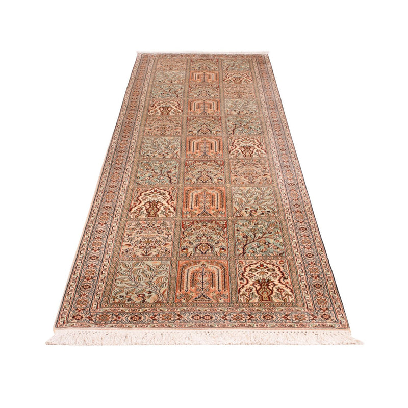 Biegacz Jedwabny dywan - Kashmir Silk - 303 x 81 cm - ciemny beż