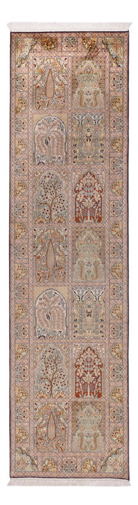 Biegacz Jedwabny dywan - Kashmir Silk - 296 x 78 cm - ciemny beż