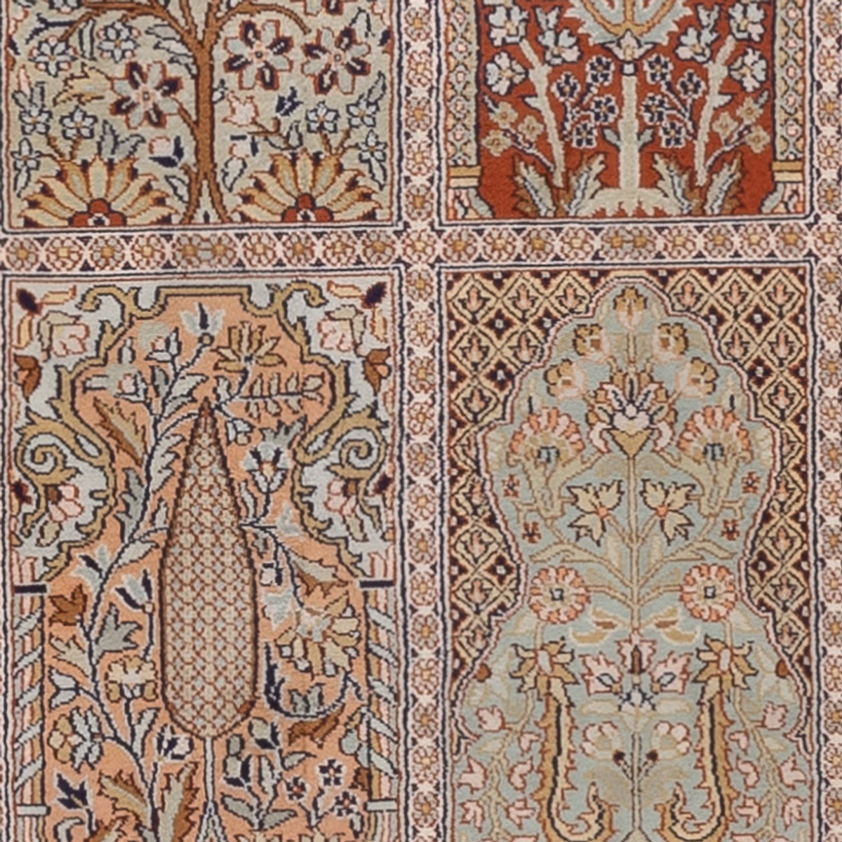 Biegacz Jedwabny dywan - Kashmir Silk - 296 x 78 cm - ciemny beż