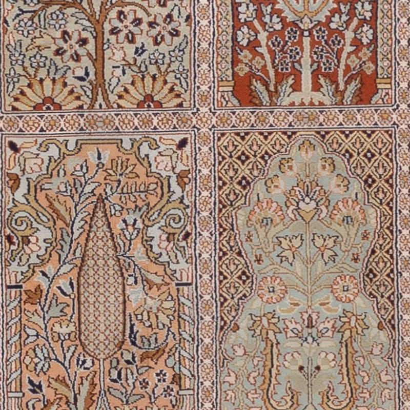 Biegacz Jedwabny dywan - Kashmir Silk - 296 x 78 cm - ciemny beż