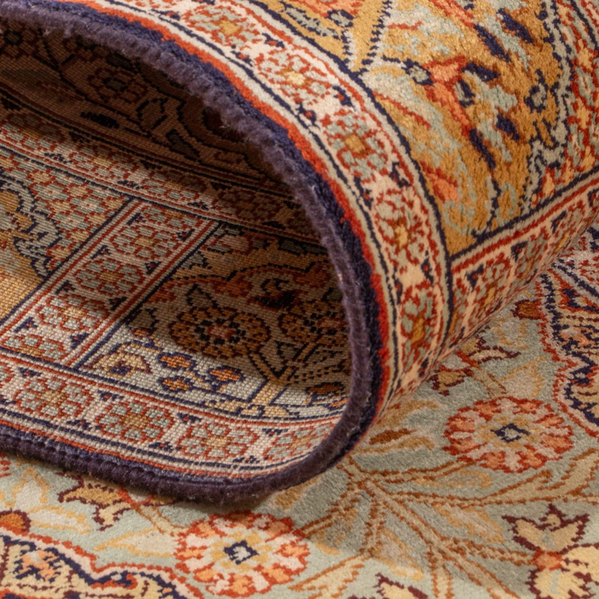 Biegacz Jedwabny dywan - Kashmir Silk - 296 x 78 cm - ciemny beż
