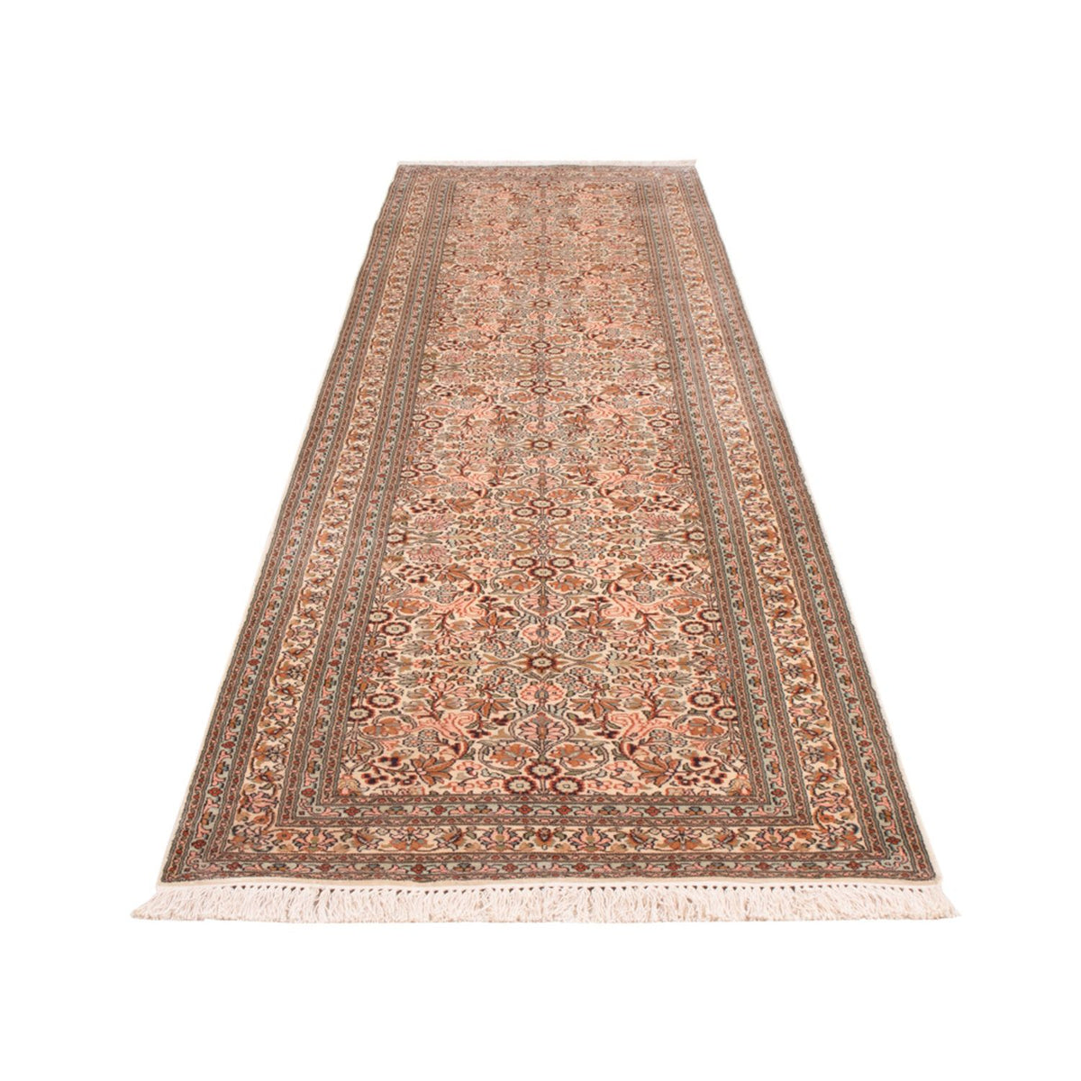 Biegacz Jedwabny dywan - Kashmir Silk - 338 x 79 cm - ciemny beż