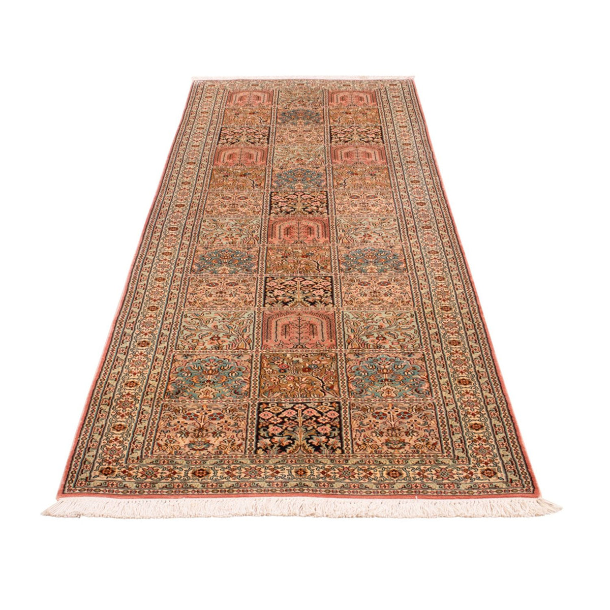 Biegacz Jedwabny dywan - Kashmir Silk - 280 x 80 cm - ciemny beż