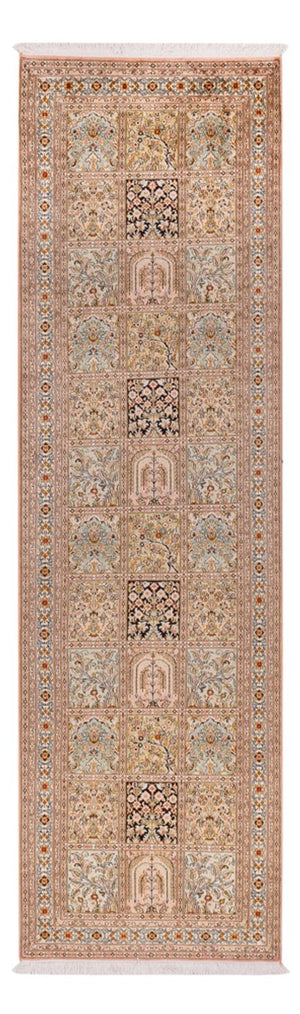 Biegacz Jedwabny dywan - Kashmir Silk - 282 x 79 cm - ciemny beż