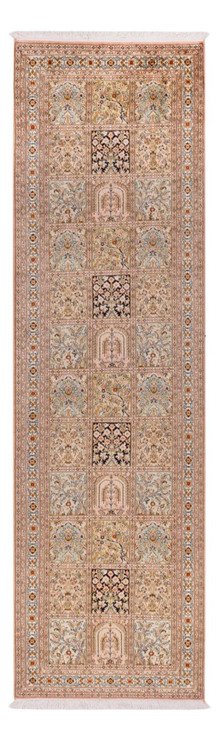 Biegacz Jedwabny dywan - Kashmir Silk - 282 x 79 cm - ciemny beż