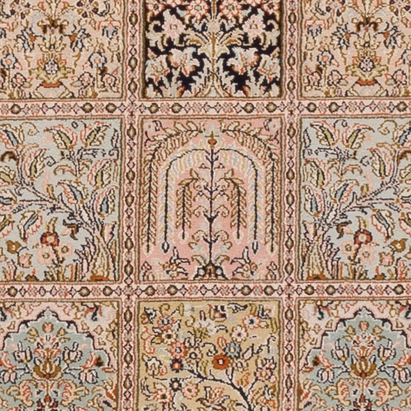 Biegacz Jedwabny dywan - Kashmir Silk - 282 x 79 cm - ciemny beż