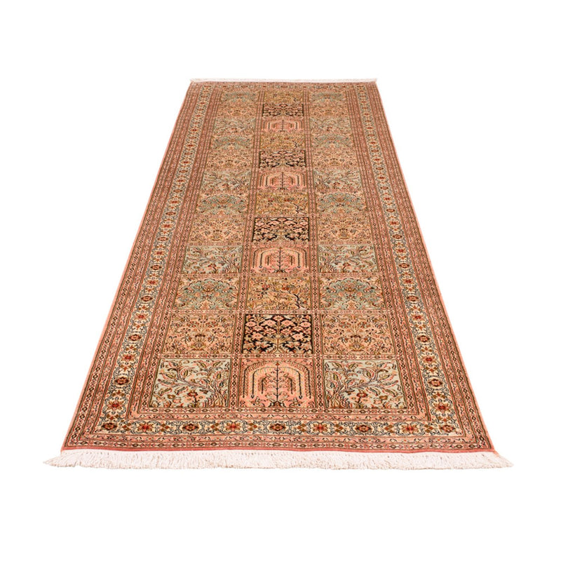 Biegacz Jedwabny dywan - Kashmir Silk - 282 x 79 cm - ciemny beż