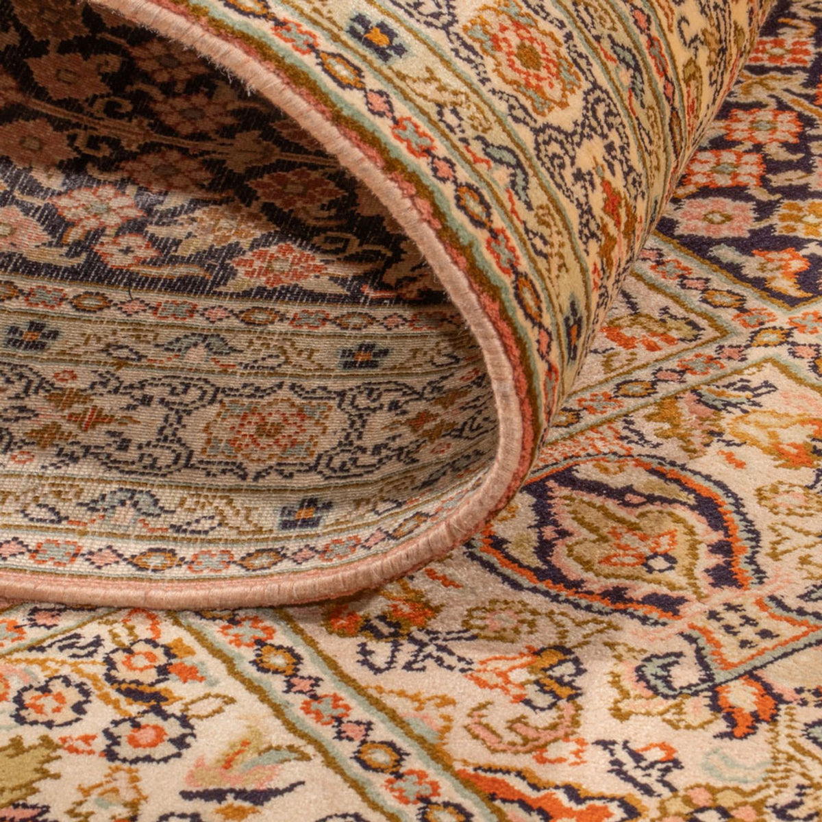 Biegacz Jedwabny dywan - Kashmir Silk - 310 x 81 cm - ciemny beż