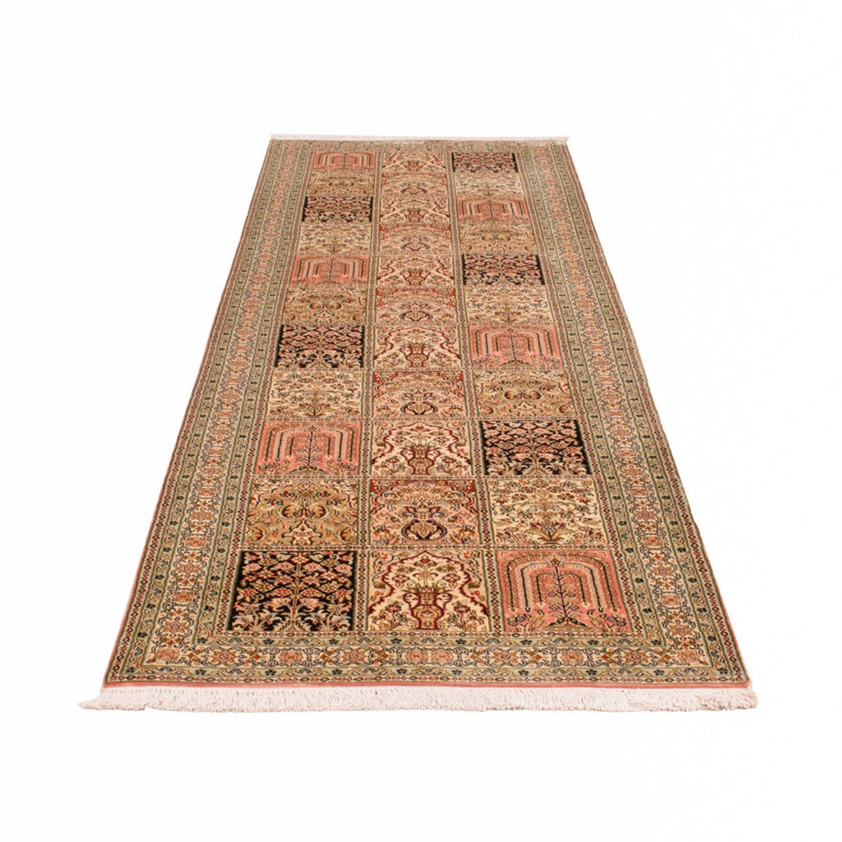 Biegacz Jedwabny dywan - Kashmir Silk - 310 x 81 cm - ciemny beż