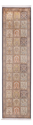 Biegacz Jedwabny dywan - Kashmir Silk - 304 x 77 cm - ciemny beż
