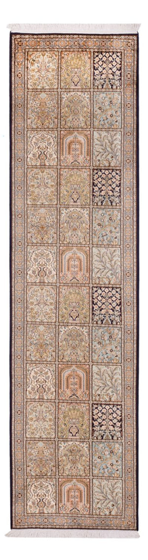 Biegacz Jedwabny dywan - Kashmir Silk - 304 x 77 cm - ciemny beż