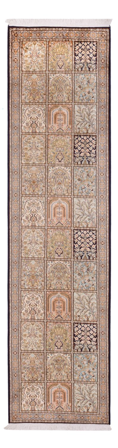 Biegacz Jedwabny dywan - Kashmir Silk - 304 x 77 cm - ciemny beż