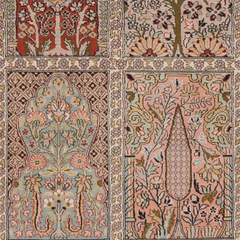 Biegacz Jedwabny dywan - Kashmir Silk - 287 x 79 cm - ciemny beż