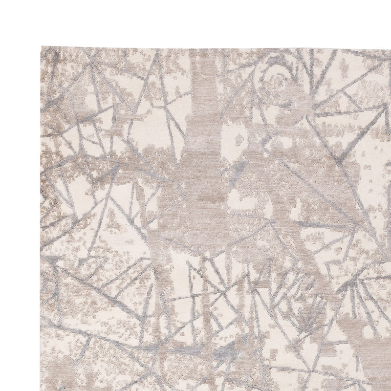 Designerski dywan - 304 x 204 cm - srebrny