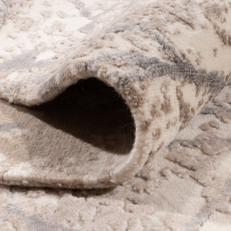 Designerski dywan - 304 x 204 cm - srebrny