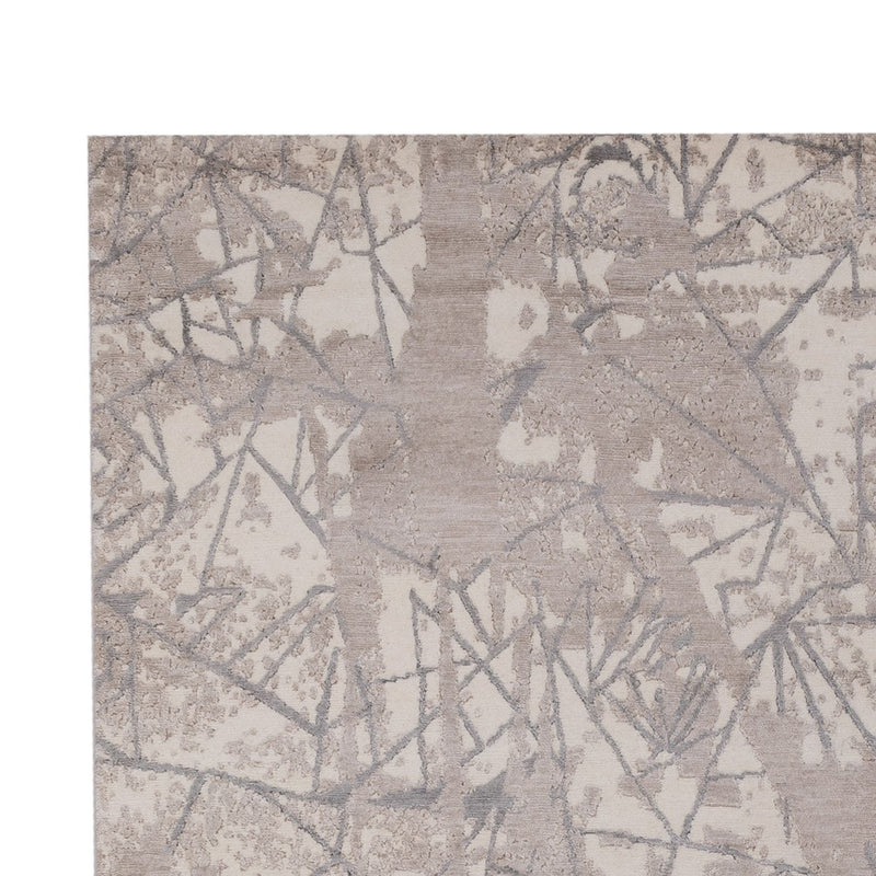 Designerski dywan - 301 x 204 cm - srebrny