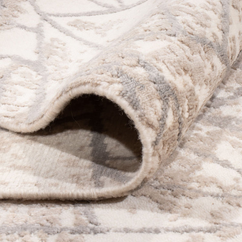 Designerski dywan - 301 x 204 cm - srebrny