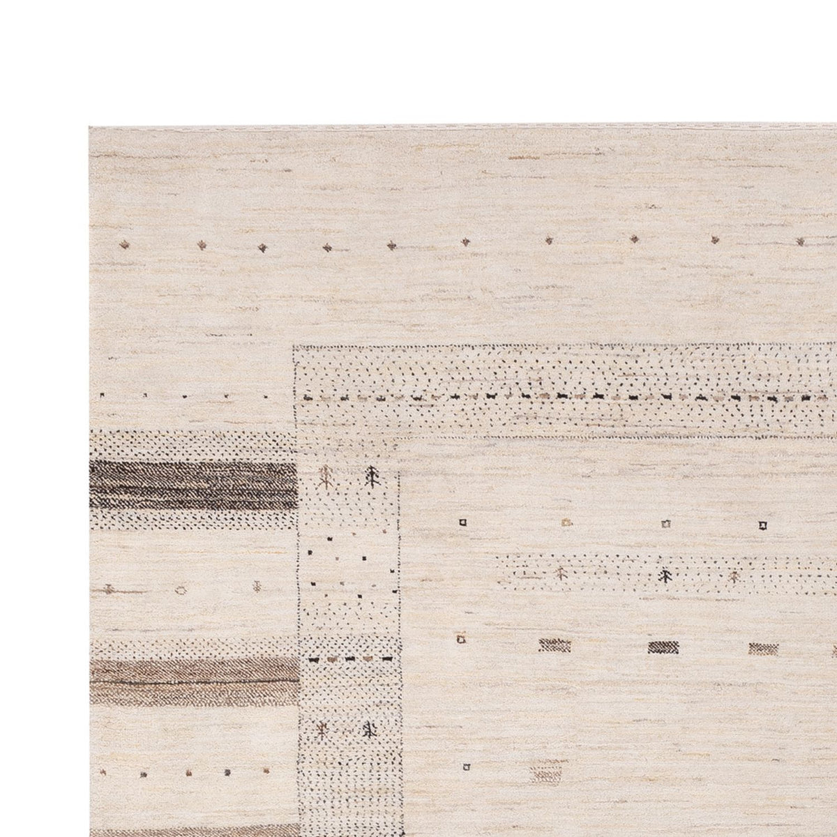 Dywan Gabbeh - Loribaft Indus - 300 x 206 cm - kremowy